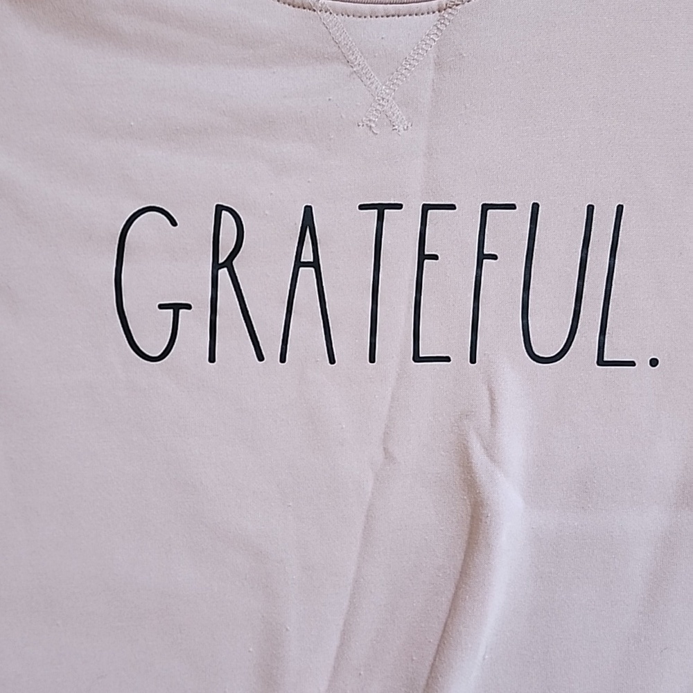Rae Dunn Grateful Sweatshirt Sz XL - Picture 2 of 4